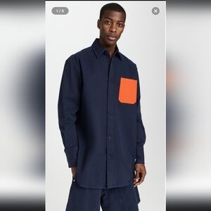 Sold Jw Anderson Oversized Contrast Pocket Shirt